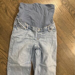 Light Blue Denim maternity jeans HM mama Jean SIZE L